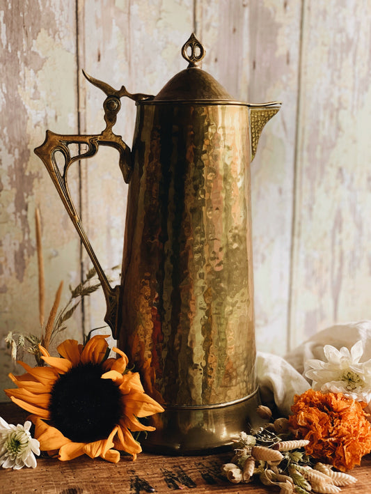 Large Brass Coffee Pot