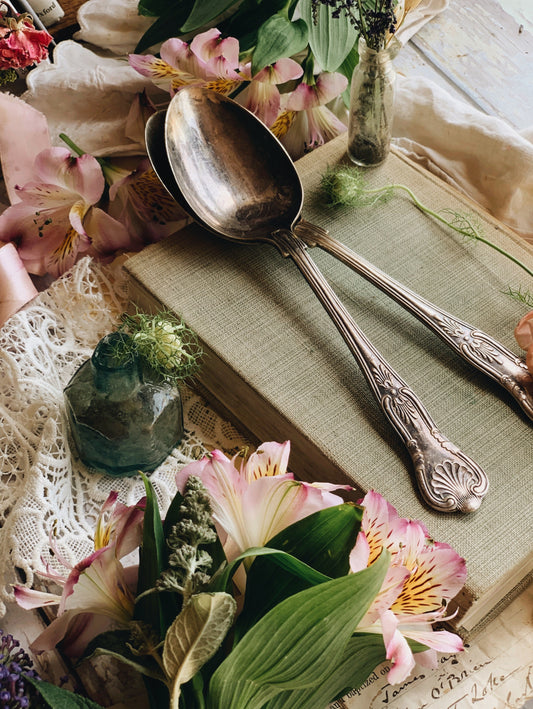 Large Antique EPNS Serving Spoon (two available sold separately)