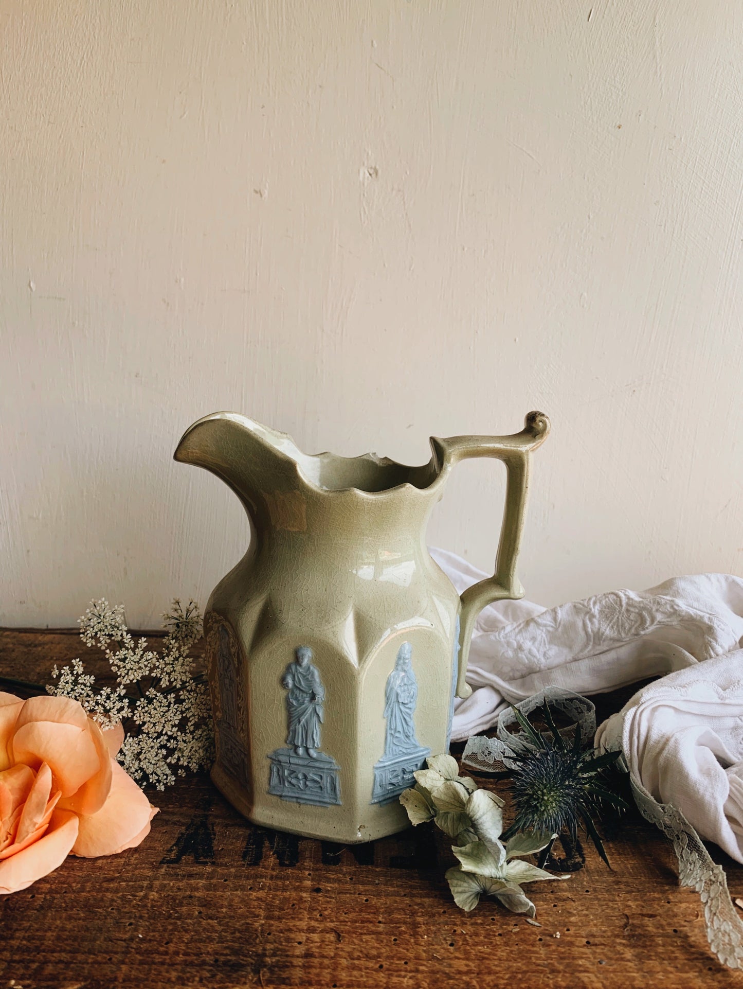 Antique Relief Vase / Jug