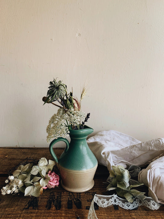 Vintage Green Jug
