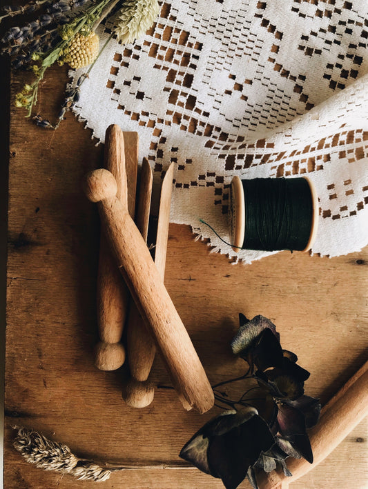 Vintage Pegs (sold separately)