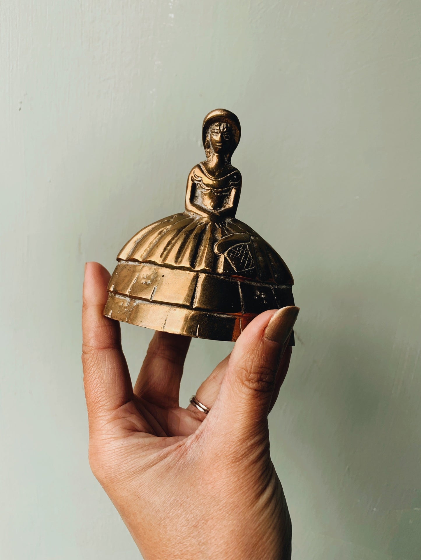 Antique Brass lady Bell
