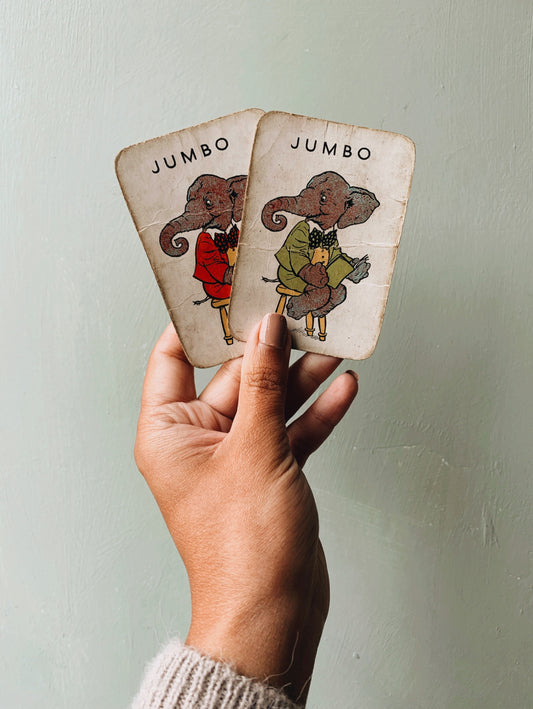 Two Vintage Jumbo Snap Cards