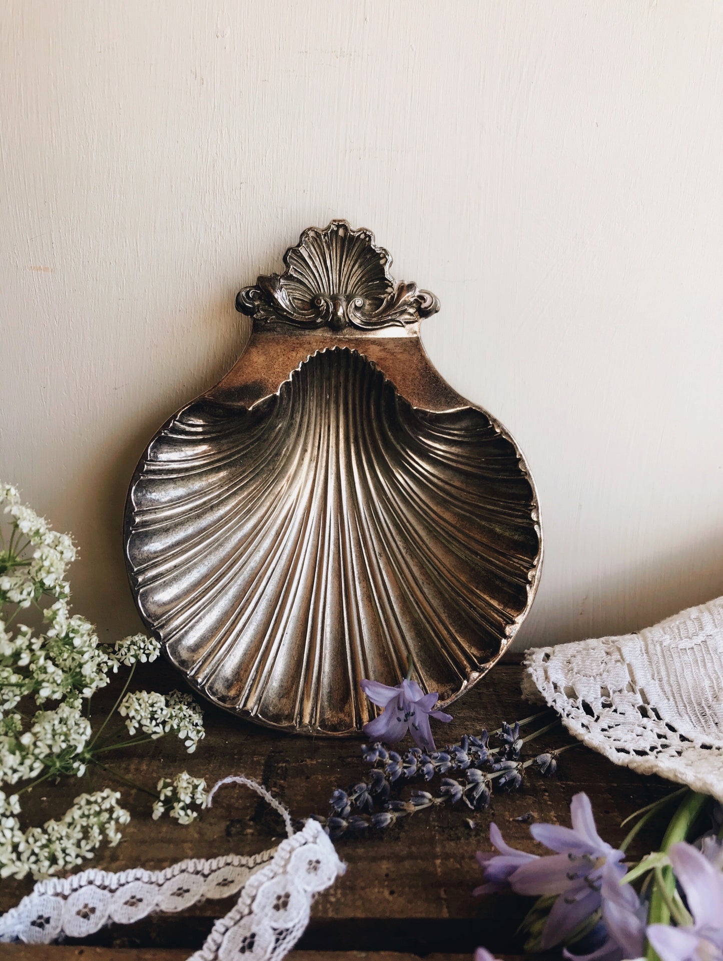 Victorian Silver Shell Dish