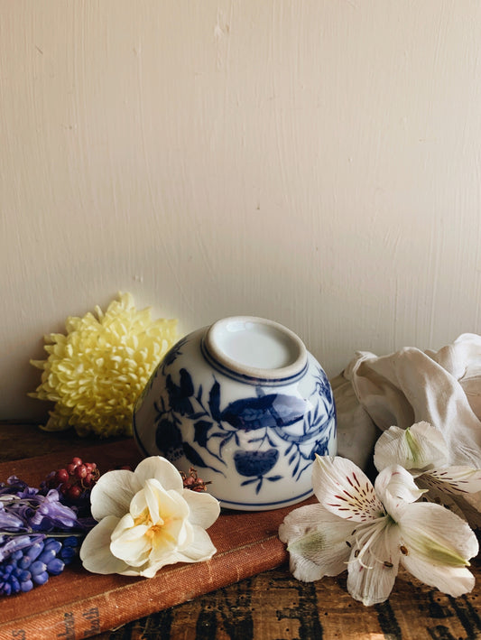 Vintage Floral Oriental Bowl