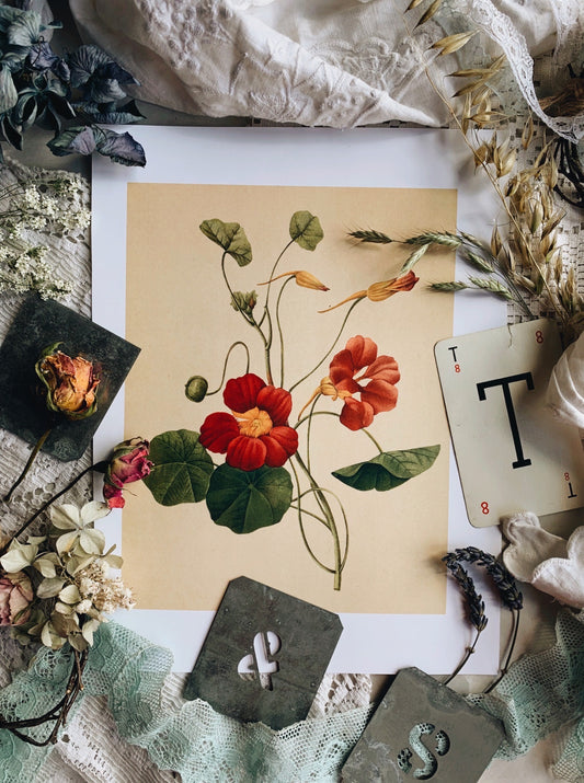 Vintage Style Floral Print