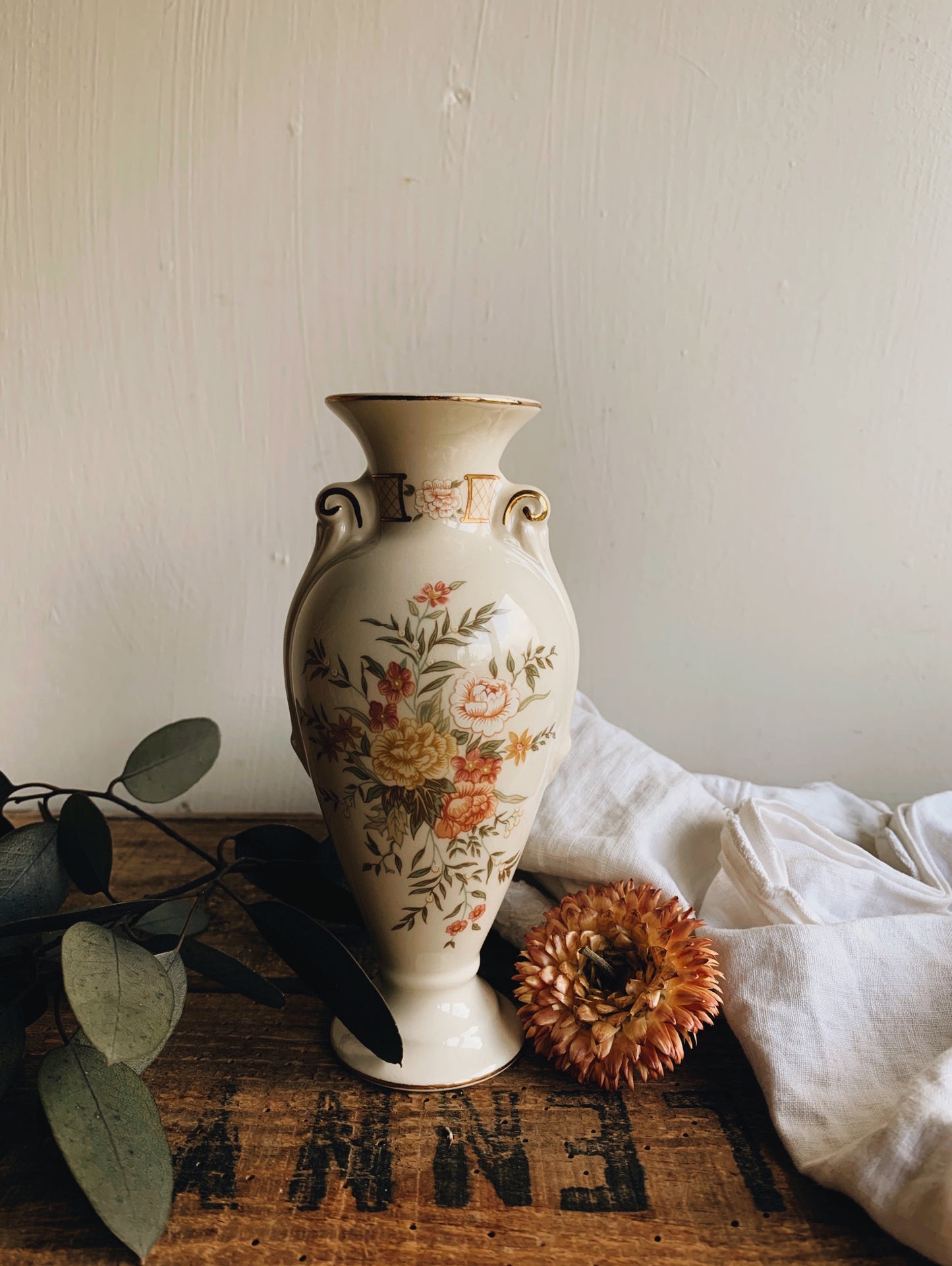 Vintage Floral Posy Urn