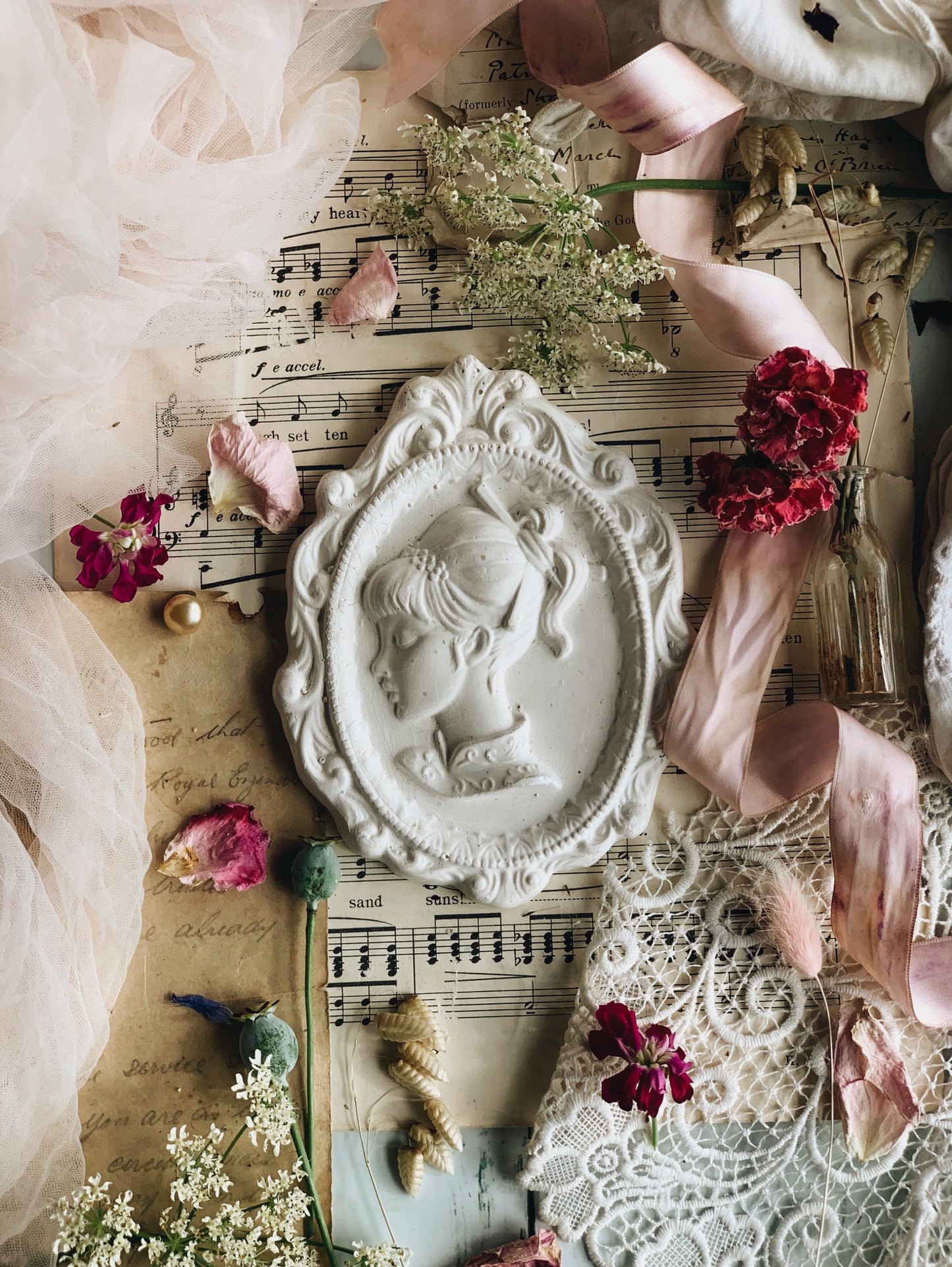 Decorative Frame with Girl Relief