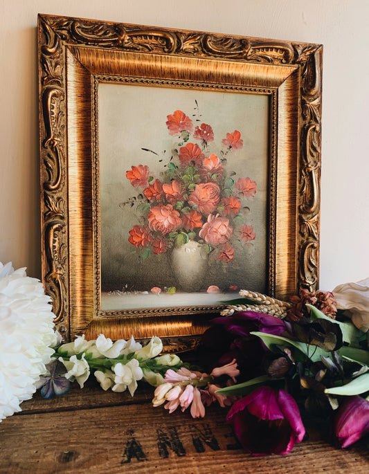 Vintage Floral Oil~Painting (UK shipping only)