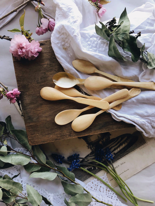 Antique Bovine Spoons - Stone & Sage 