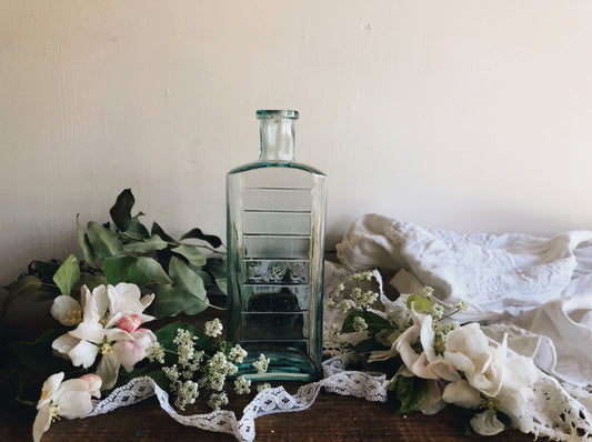 Vintage Monogrammed L & J Bottle - Stone & Sage 