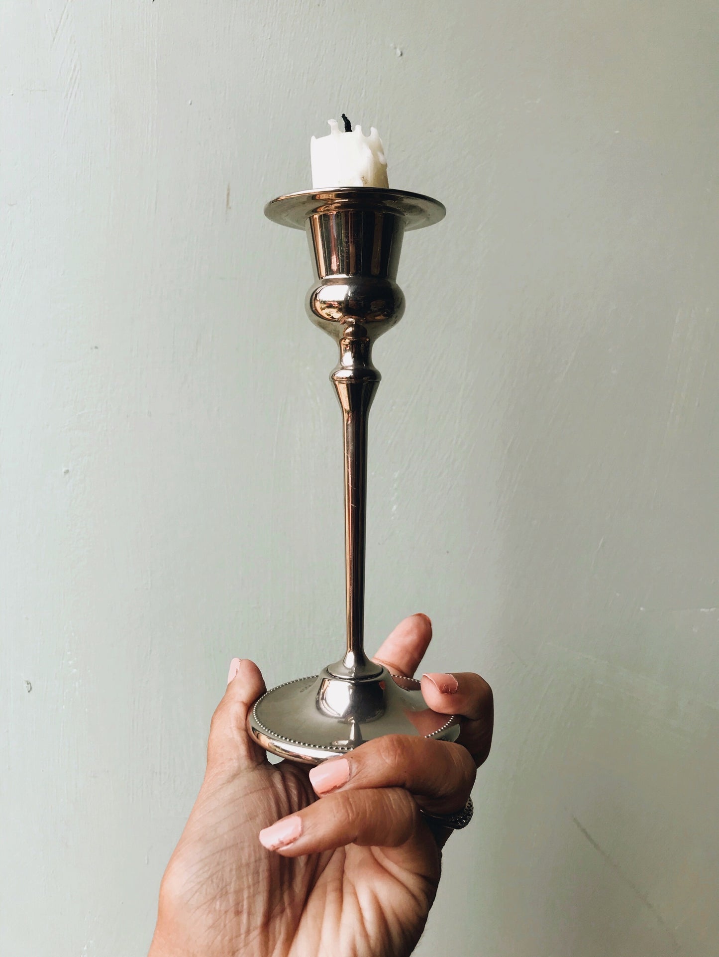 Vintage Silver (plated) Candle Stick