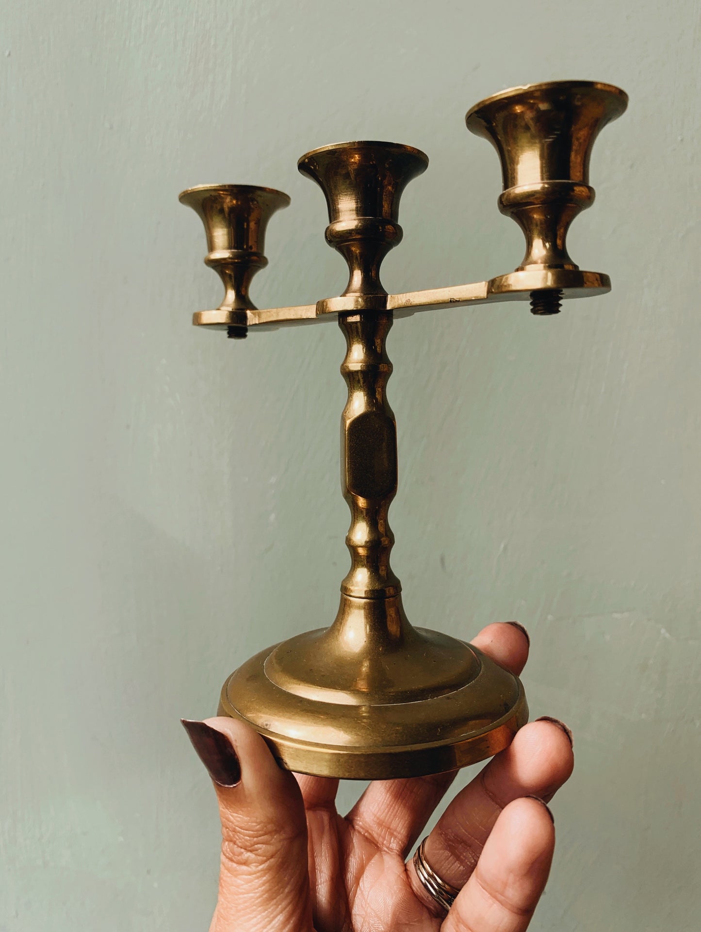 Vintage Brass Candle Holder