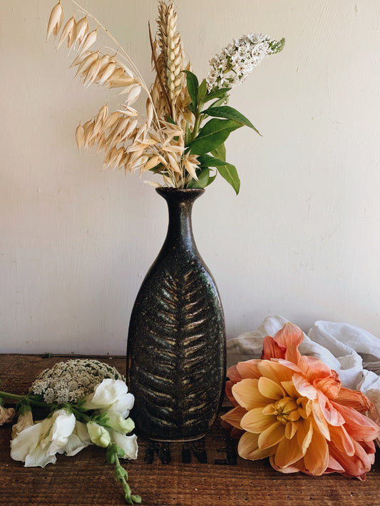 Rustic Hand~Thrown Botanic Decorative Ceramic Vase