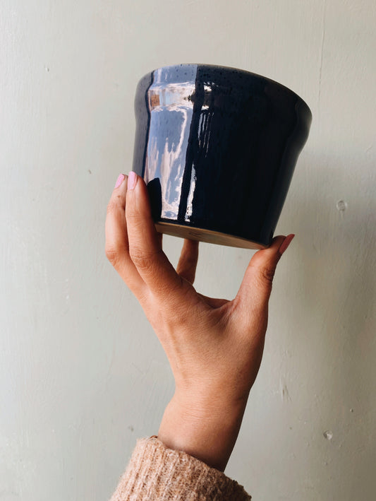 Vintage Denby Blue Planter