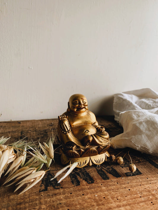 Vintage Wooden Buddha