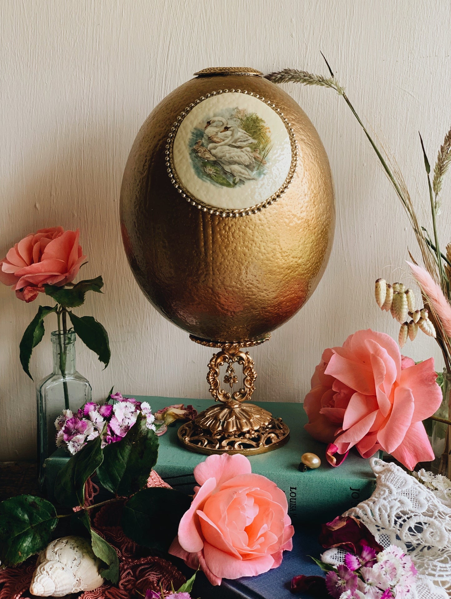 Vintage Fabergé egg Clock