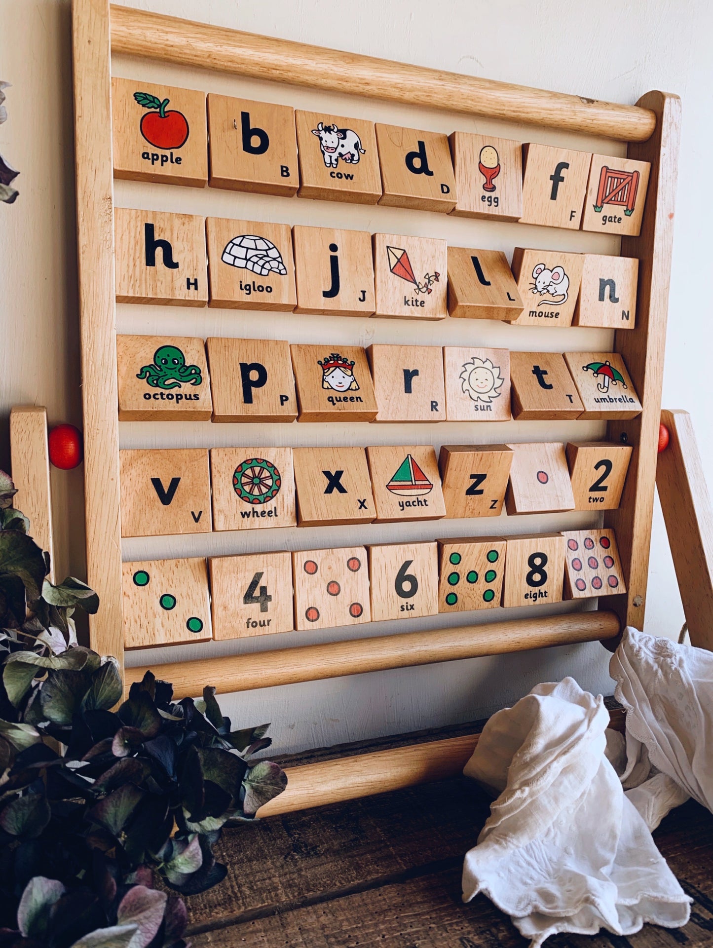 Wooden Activity Board / Letters / Illustrations & Numbers  (UK shipping only)