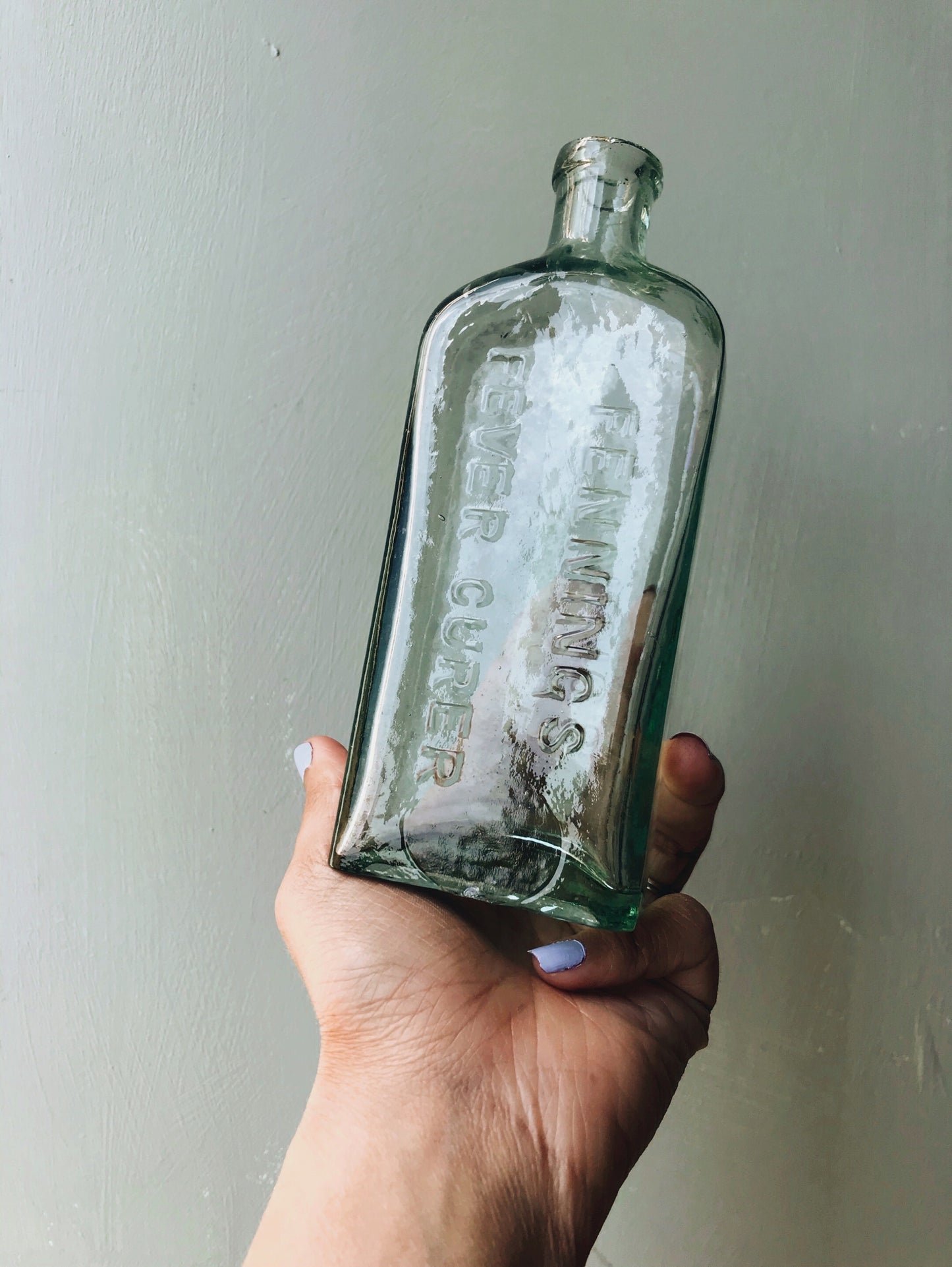 Large Antique Fennings Fever Curer Bottle