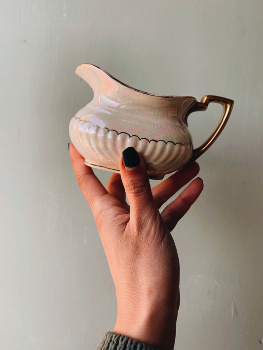 Antique Devon Ware Pearl Iridescent Jug