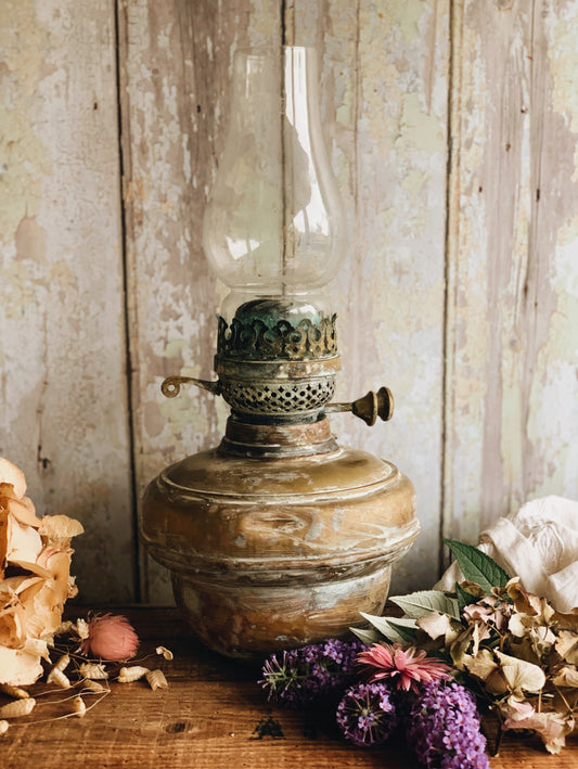 Antique Oil Lamp (rustic condition)