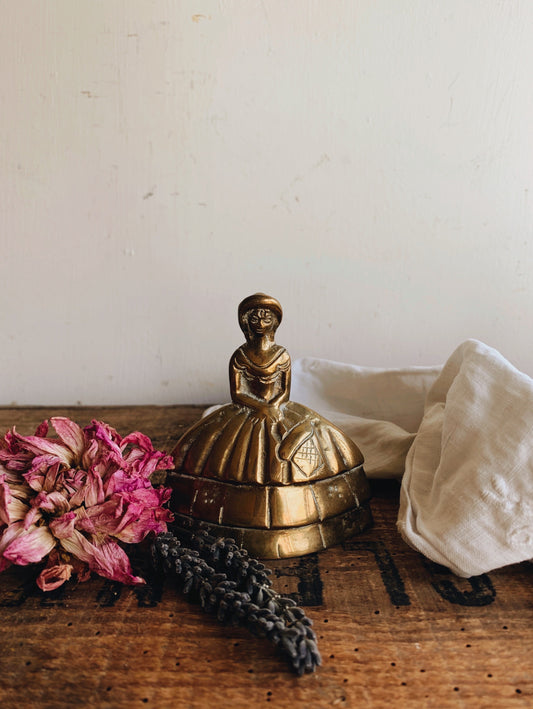 Antique Brass lady Bell