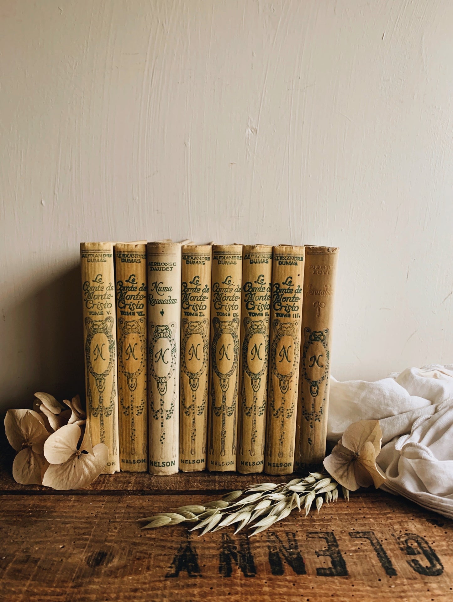 Antique Set of Nine ~ Pierre De Coulevain books (late 1800’s)