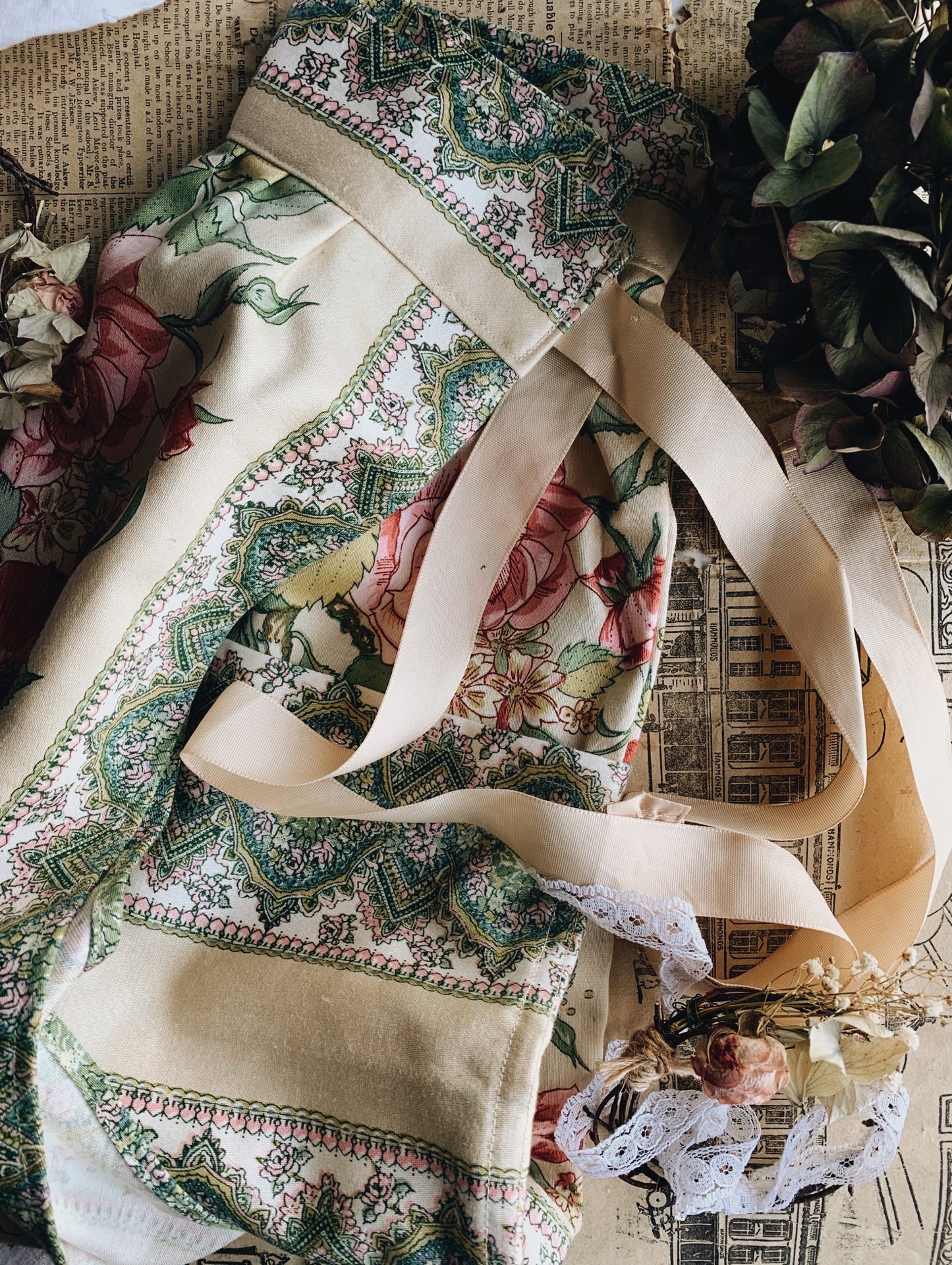 Vintage Floral Pinafore