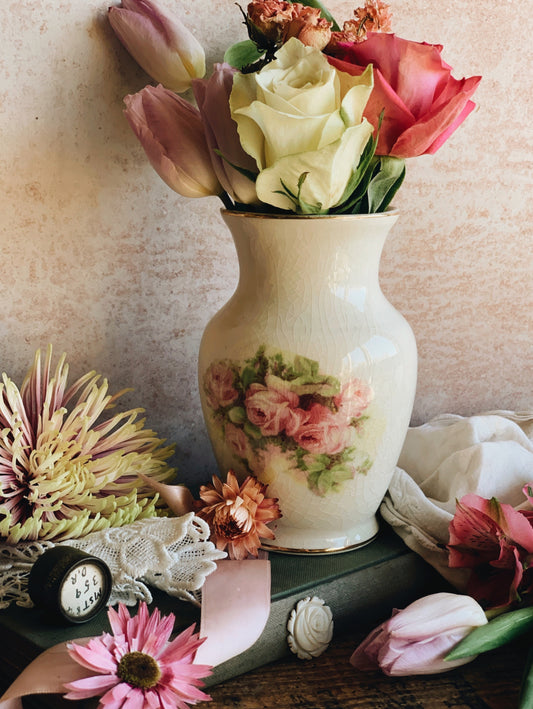 Antique Rose Vase