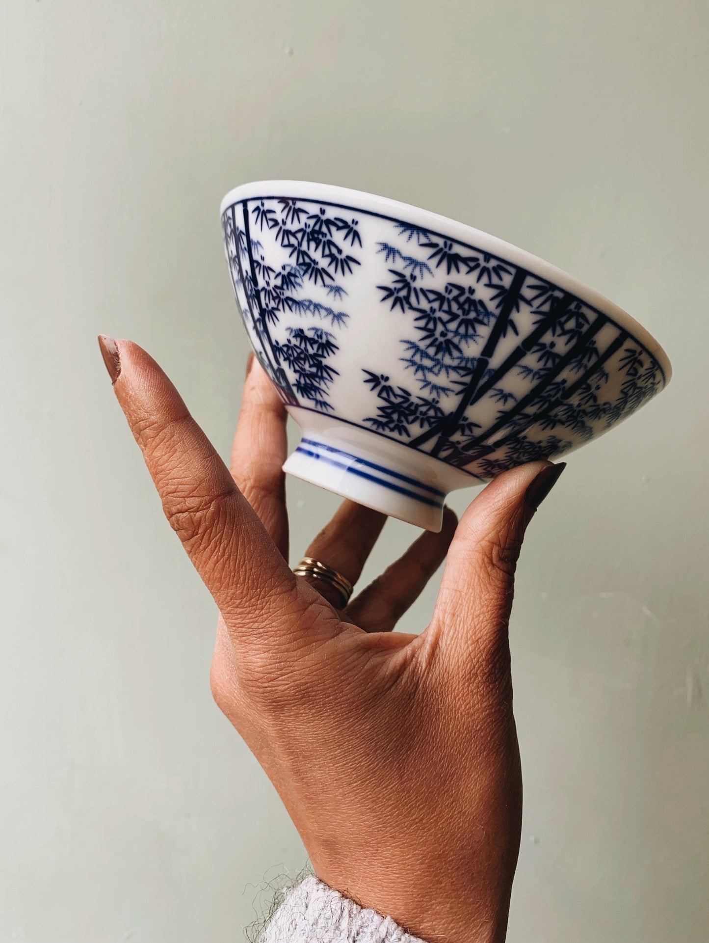 Vintage Blue & White Oriental Bowls (three available sold separately)