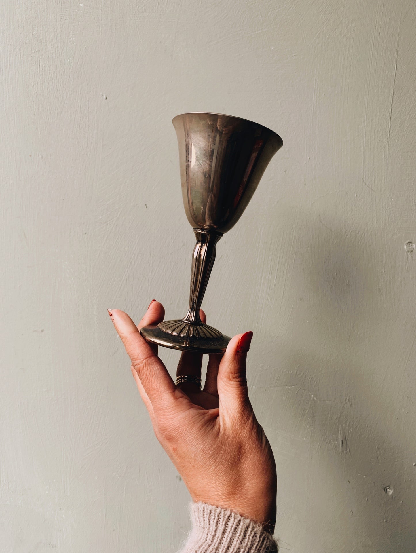Two Antique Silver Goblets