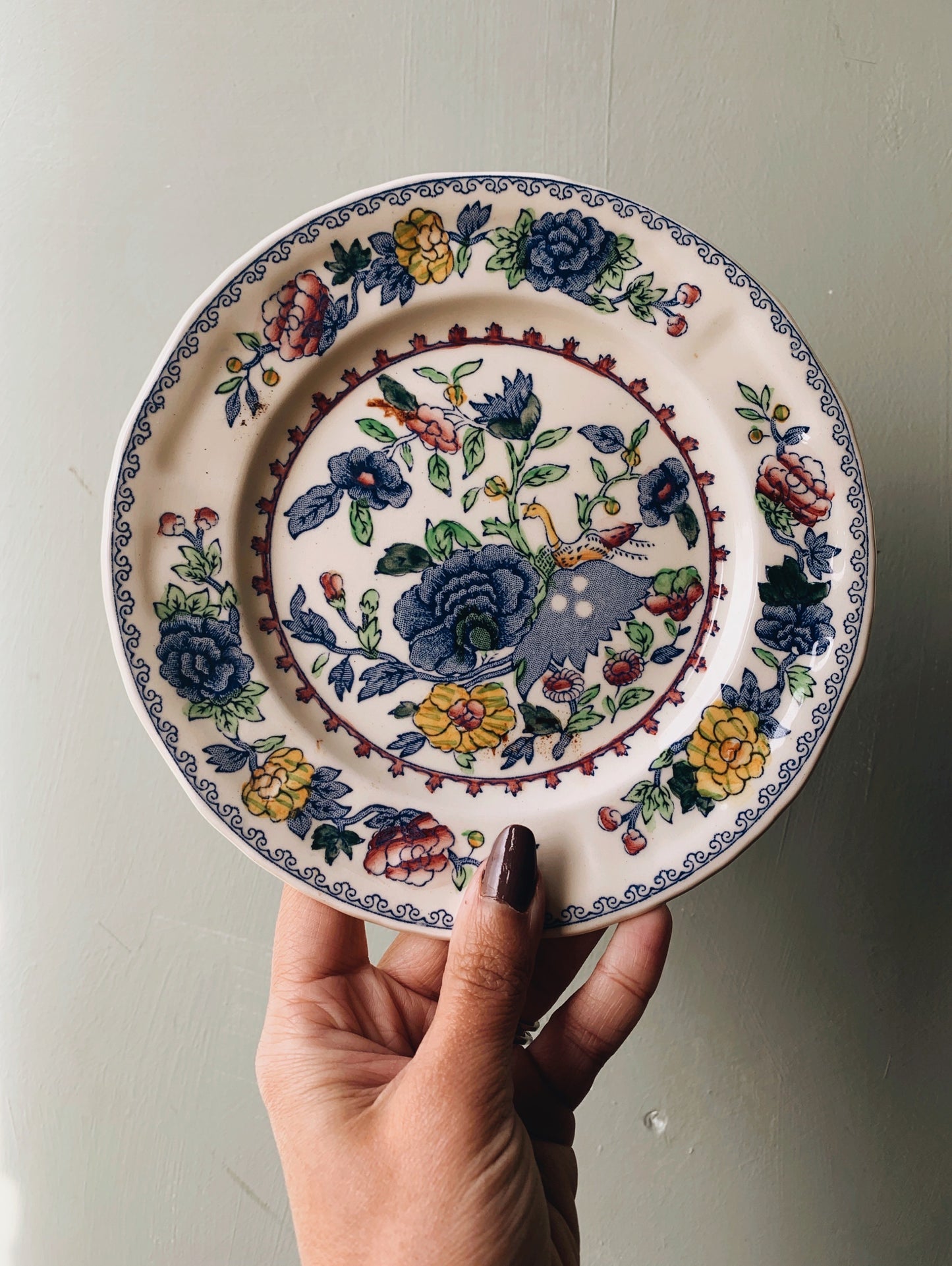 Vintage Mason’s Decorative Small Plate / Saucer
