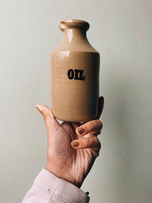 Antique Oil Stone Bottle