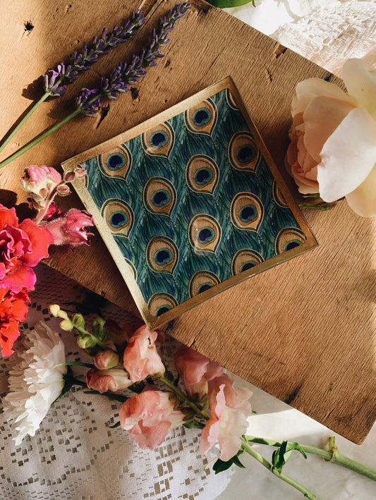 Preloved Peacock Trinket Dish