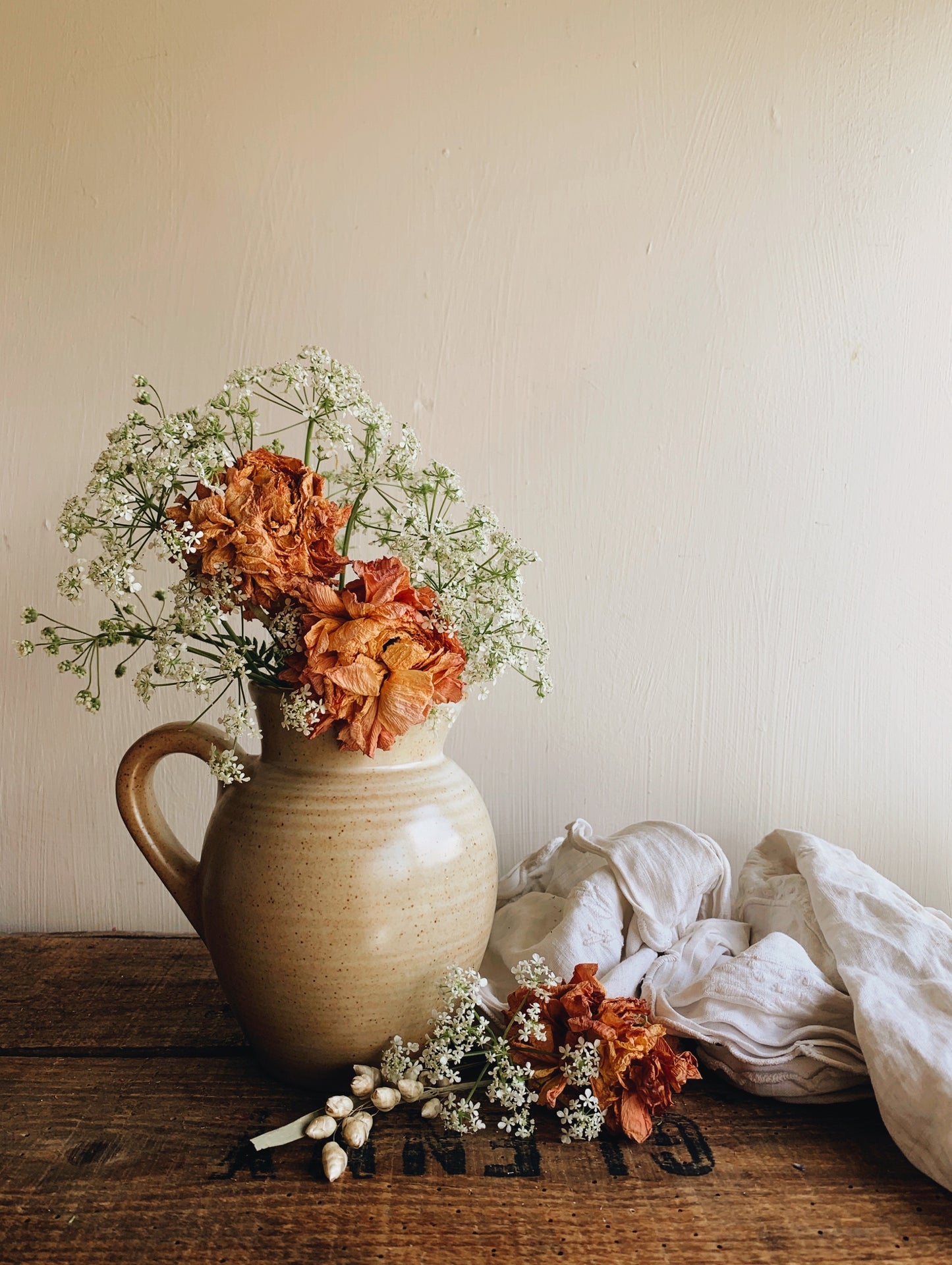 Vintage (rustic) Hand~thrown French Jug