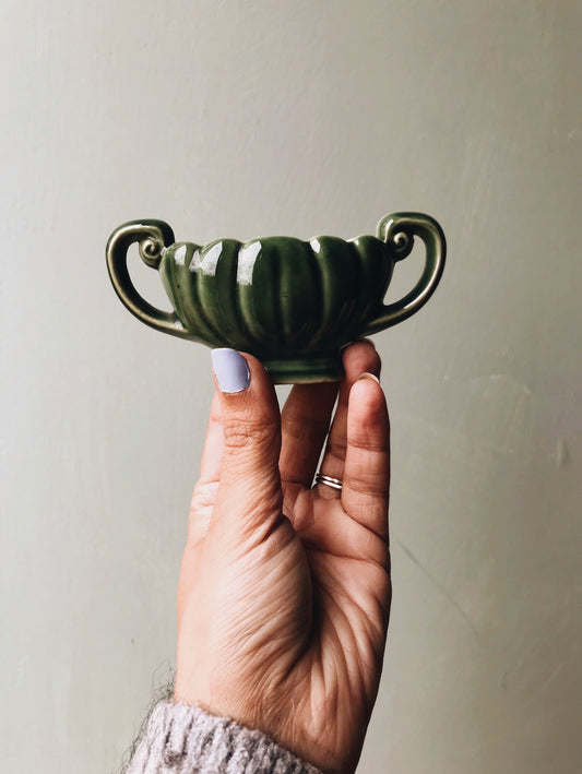 Vintage Green Wade Miniature Urn (planters) sold separately - Stone & Sage 