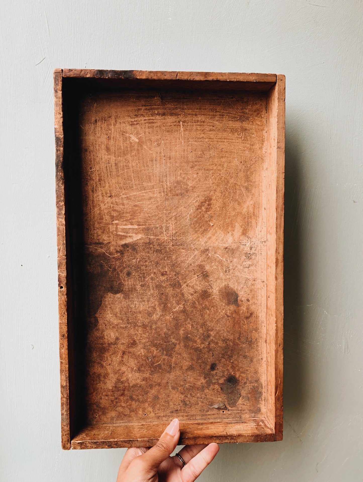 Vintage Rustic Wooden Tray