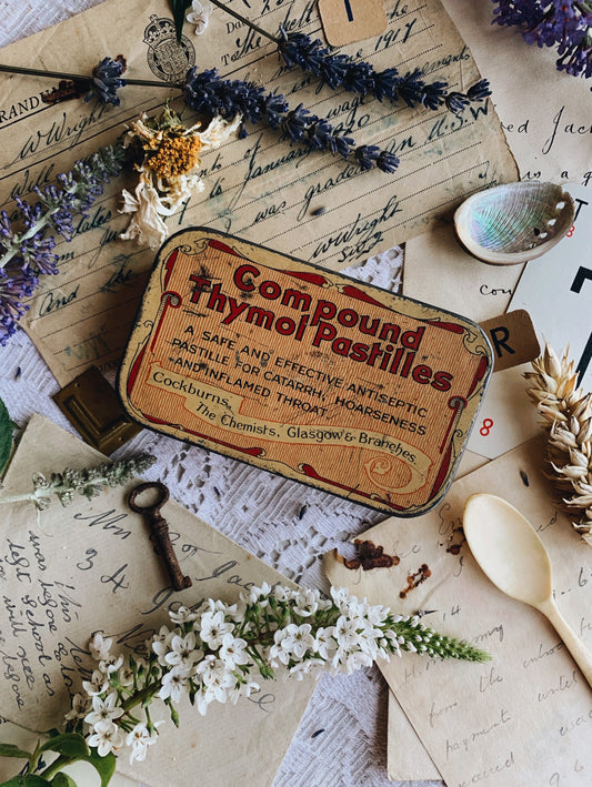 Vintage Thymol Pastilles tin