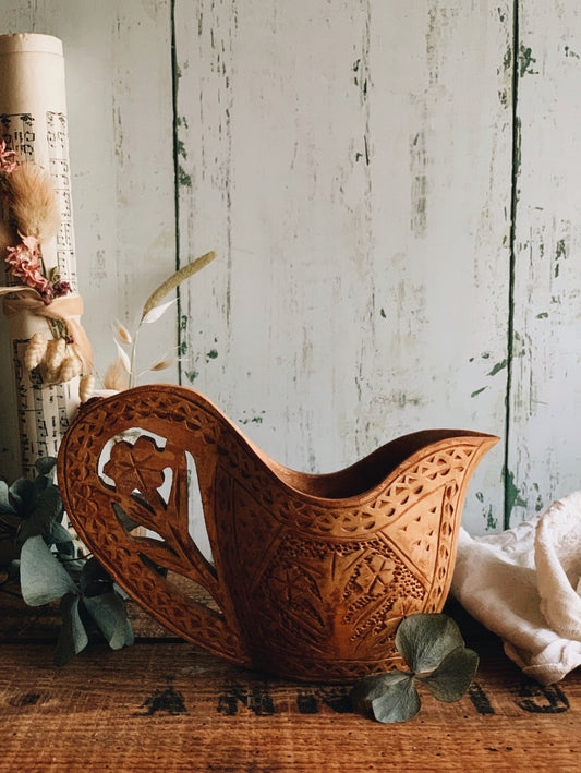 Rustic Decorative Wooden Jug