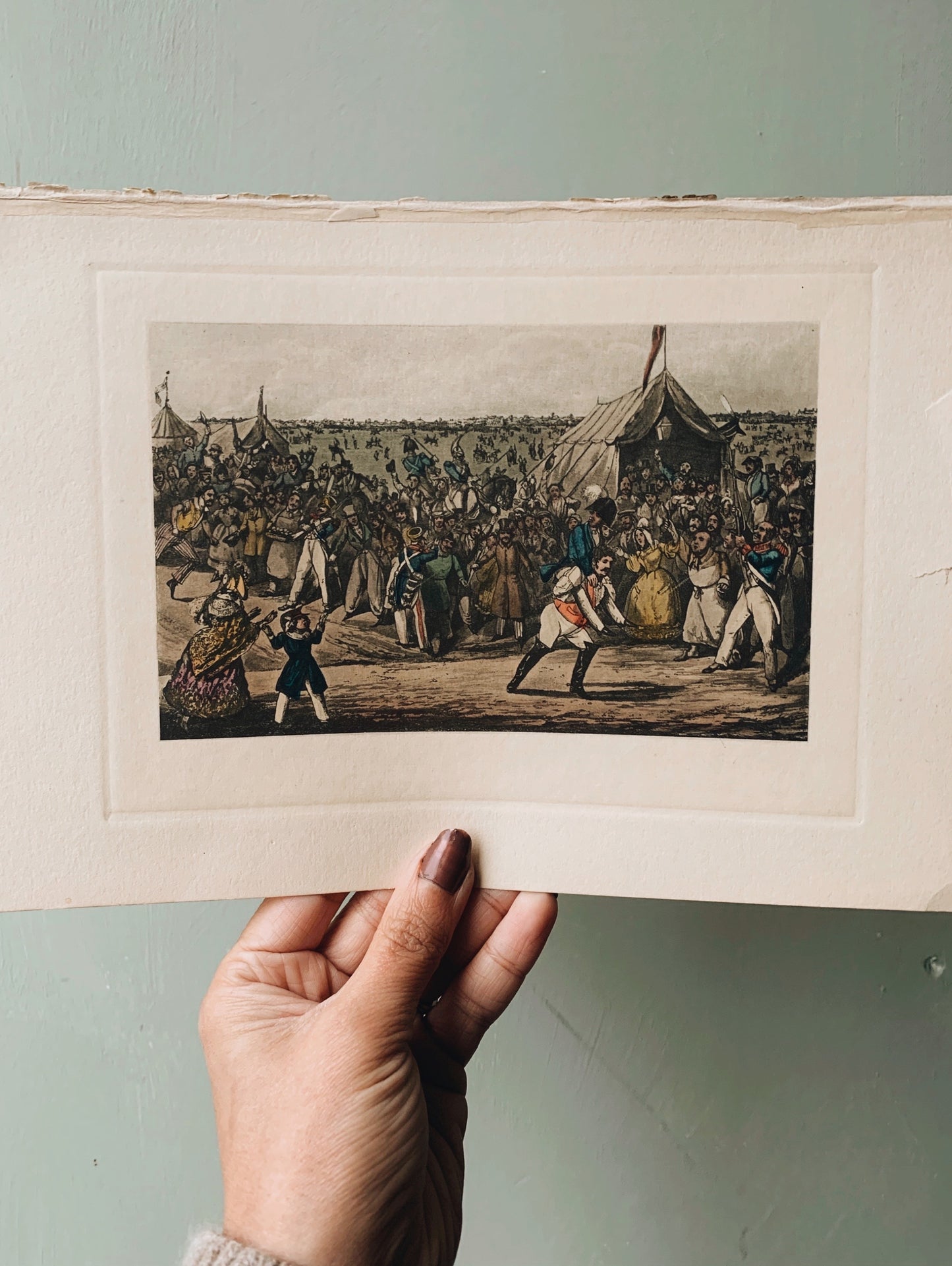 1800’s Battle Engraved Aquatint Bookplate