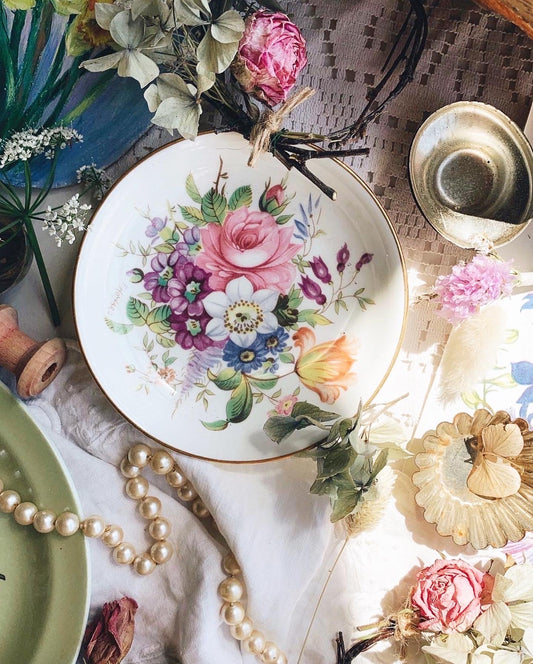 Vintage Rose Dish