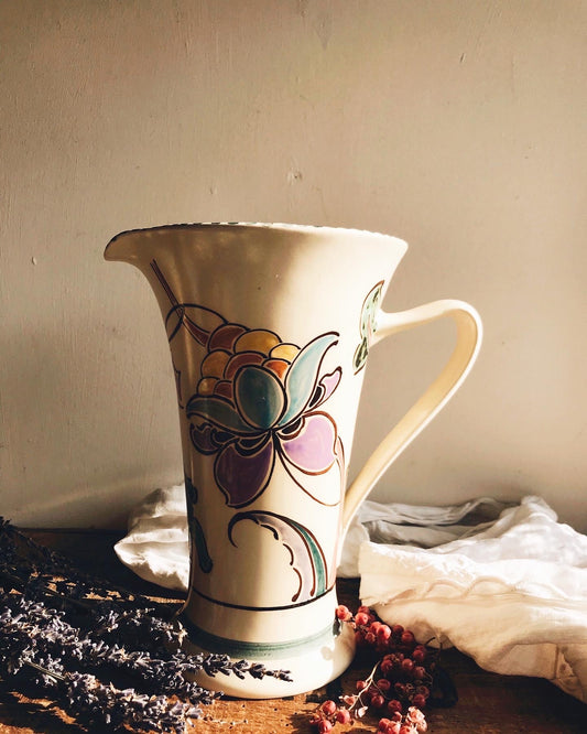 Vintage Honiton Hand~painted Art Deco Vase