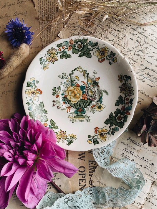 Vintage Decorative Mason’s Tea Plate (sold separately)
