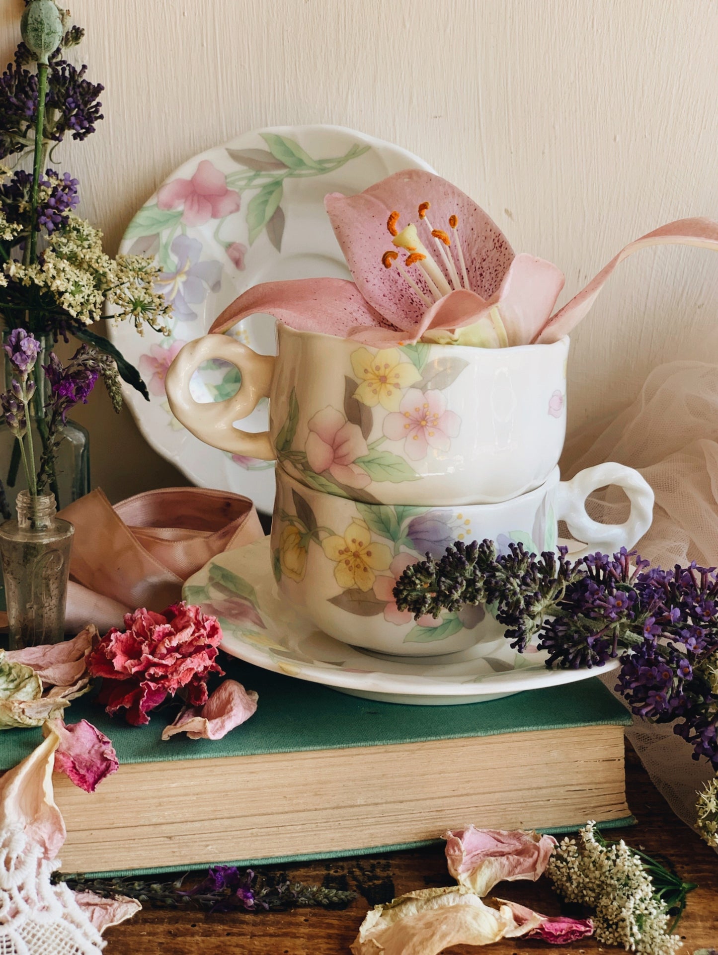 Vintage Hankook Floral Cup & Saucer