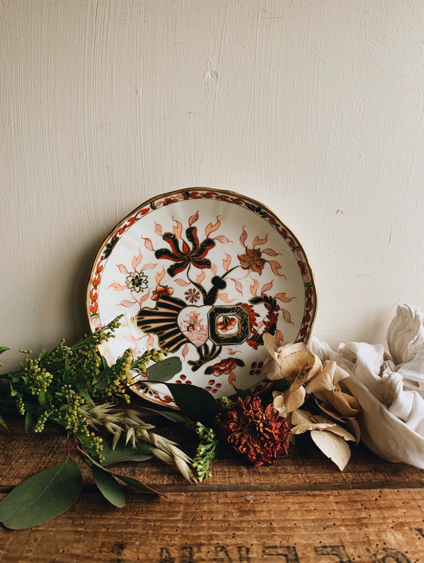 Vintage Hand~painted Oriental Dish