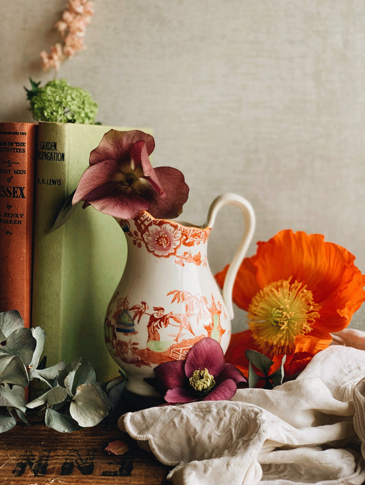 Antique Narrative Decorative Jug