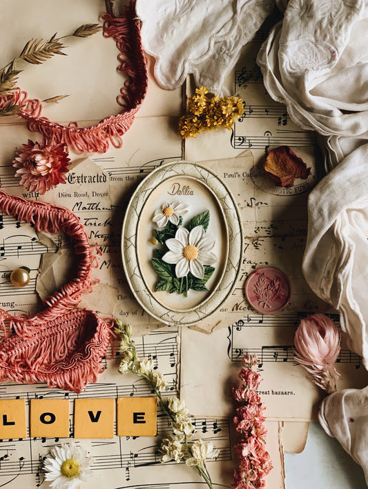 Floral Dahlia Wall Motif