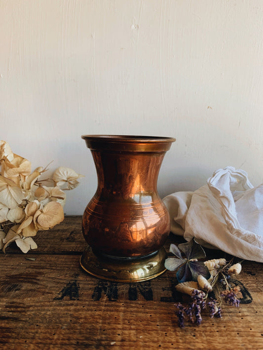 Vintage Brass & Copper Tankard