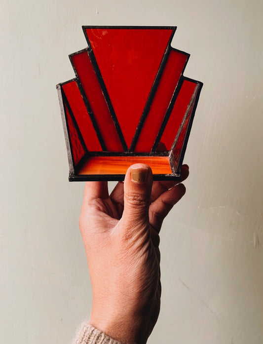 Art Deco Stained~glass Holder