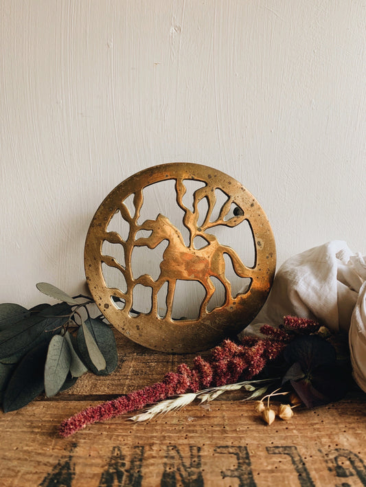 Vintage Horse Trivet